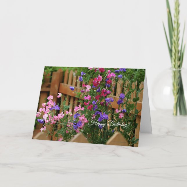 Flowers Birthday Card (Front)
