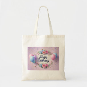 Flowers birthday luxurious elegant extravagant  tote bag