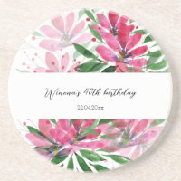 Flowers Bloom Original Art Watercolor Monogrammed