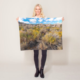 Flowers   Blooming Sagebrush California Fleece Blanket