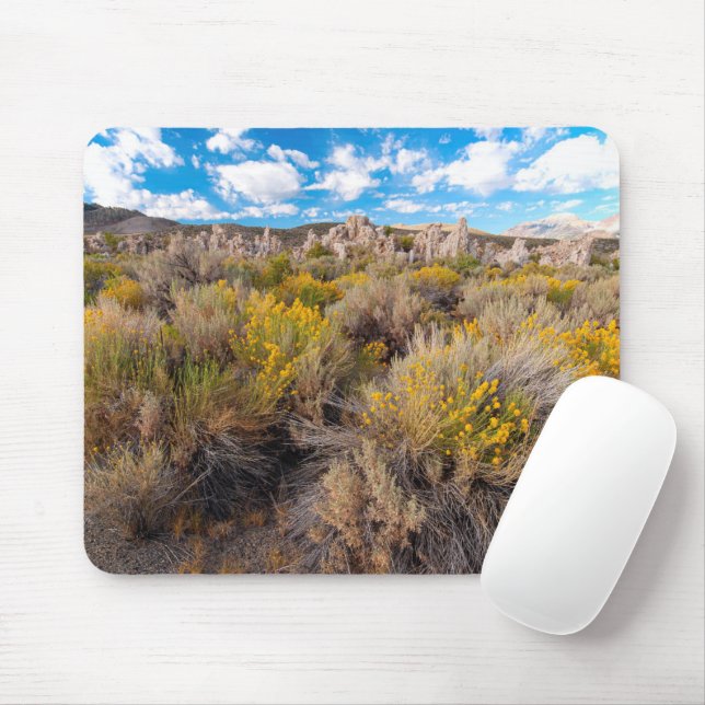 Flowers | Blooming Sagebrush California Mouse Mat (With Mouse)