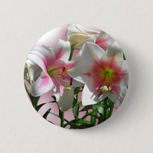 Flowers Blossoms Spring Garden Love Shower Party 6 Cm Round Badge