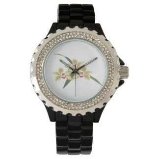 Flowers blossoms  with leaves watch