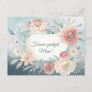 Flowers Blue Postcard