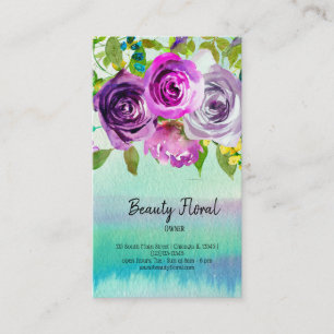 Flowers Bouquet Florist Business Card