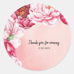 Flowers bouquet for all occasions classic round sticker