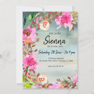 Flowers bouquet for all occasions invitation