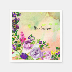 Flowers bouquet for all occasions napkin