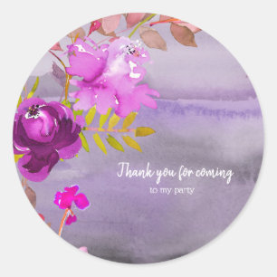 Flowers bouquet for all occassions classic round sticker
