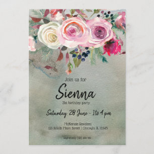 Flowers bouquet for all occassions invitation