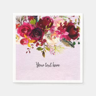 Flowers bouquet for all occassions napkin