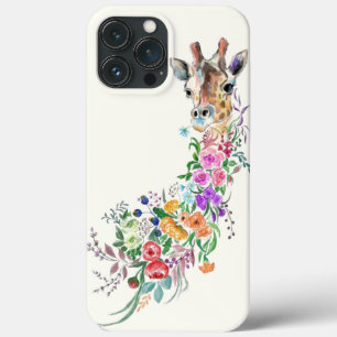Flowers Bouquet Giraffe iPhone Case