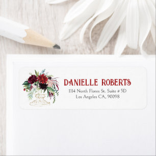 Flowers bouquet gold vintage vase