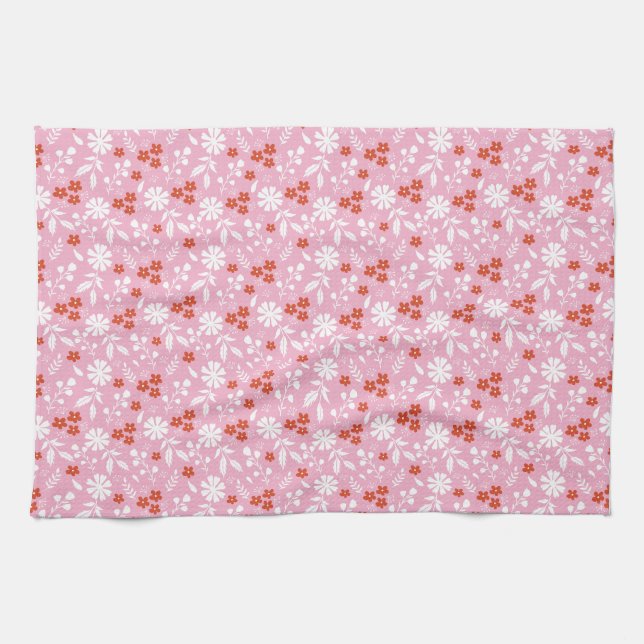 Flowers Bring Colour To Your World Tea Towel (Horizontal)