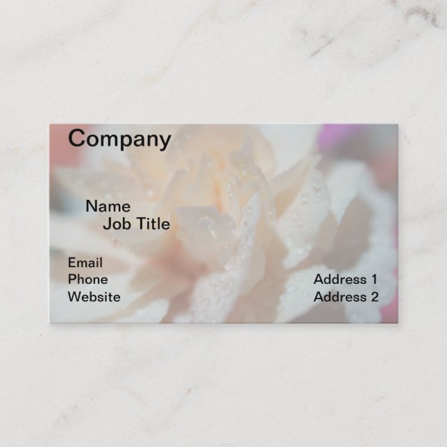 Flowers Business Cards, 3.5" x 2.0" Business Card (Front)