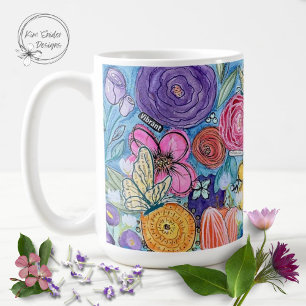 Flowers & Butterflies Coffee Mug