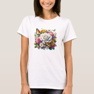 FLOWERS & BUTTERFLIES T-Shirt