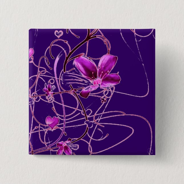 Flowers Button (Front)