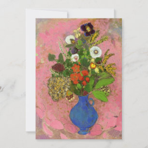 Flowers, by Odilon Redon Card