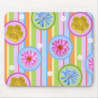 Flowers by sun mouse mat