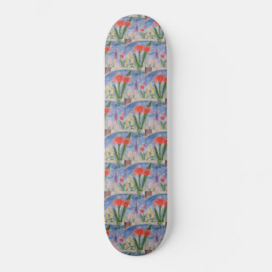 Flowers By The Lake Skateboard