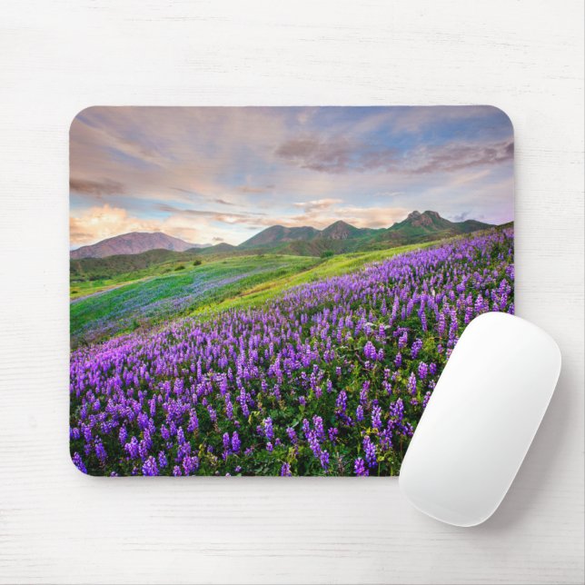 Flowers | California Wildflowers Mouse Mat (With Mouse)