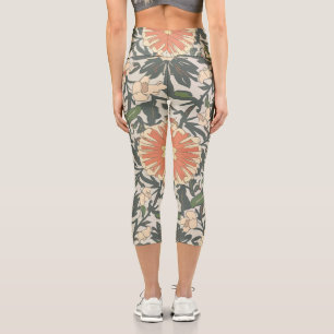 Flowers Capri Leggings
