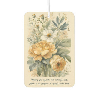 Flowers  car air freshener