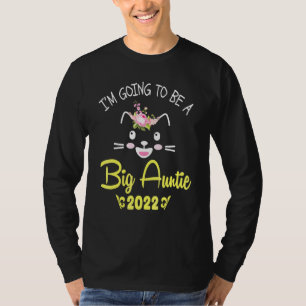 Flowers Cat Face Happy Me I'm Going To Be A Big Au T-Shirt
