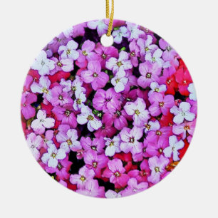 FLOWERS CERAMIC TREE DECORATION