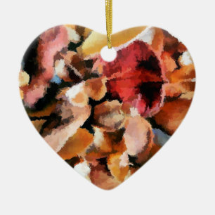 FLOWERS CERAMIC TREE DECORATION