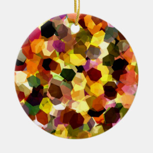 FLOWERS CERAMIC TREE DECORATION