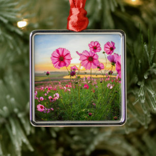 Flowers Chiang Rai Province, Thailand Metal Tree Decoration