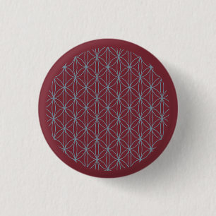 Flowers & Circles 1 3 Cm Round Badge