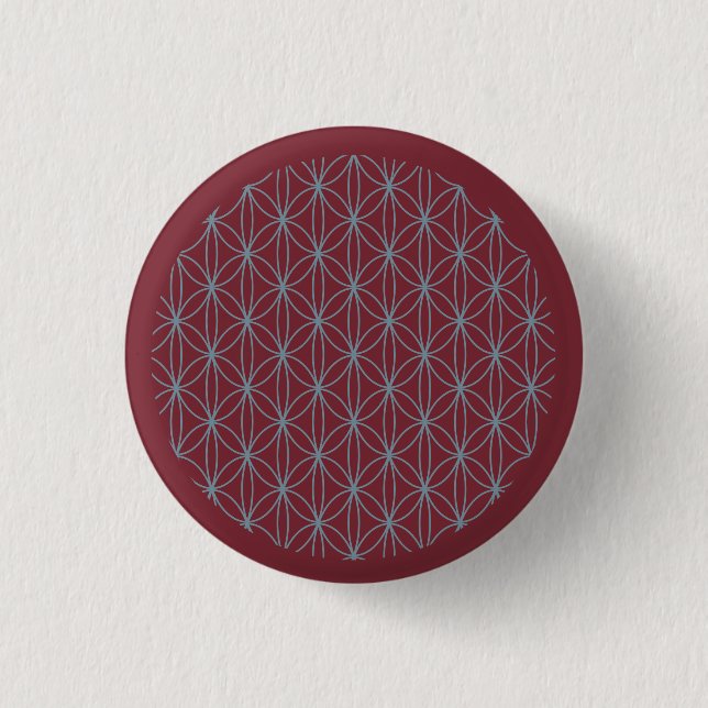 Flowers & Circles 1 3 Cm Round Badge (Front)