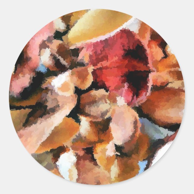 FLOWERS CLASSIC ROUND STICKER (Front)