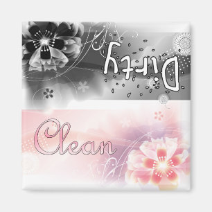 Flowers - Clean or Dirty Magnet