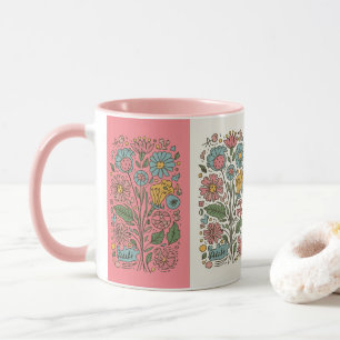 flowers coffee mug