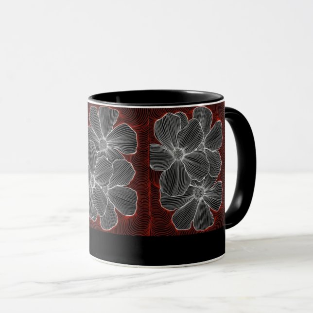 flowers coffee mug (Front Right)