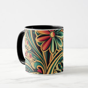 flowers coffee mug