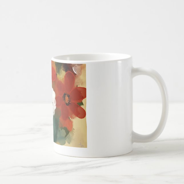 flowers coffee mug (Right)