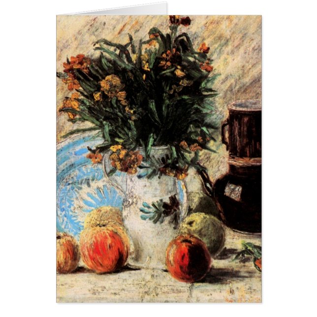 Flowers, Coffeepot and Fruit by Vincent van Gogh (Front)