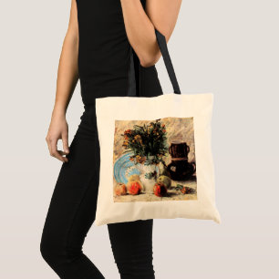 Flowers, Coffeepot and Fruit by Vincent van Gogh Tote Bag