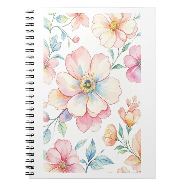 Flowers colourful notebook (Front)