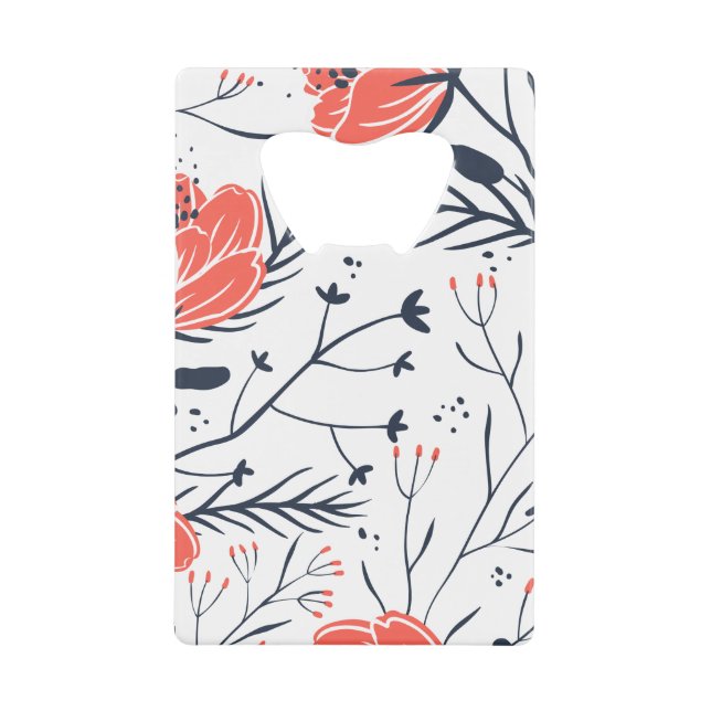 Flowers Credit Card Bottle Opener (Front)