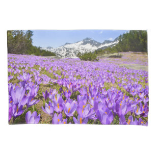 Flowers   Crocus Pirin Mountain Park Bulgaria Pillowcase