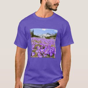 Flowers Crocus Pirin Mountain Park Bulgaria T-Shirt