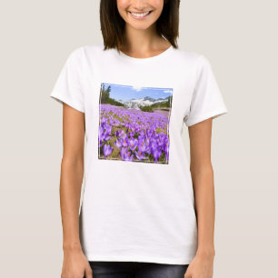 Flowers Crocus Pirin Mountain Park Bulgaria T-Shirt