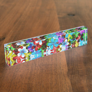 Flowers Custom Desk Destiny Destiny'S Namep Desk N Nameplate