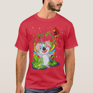 Flowers Cute Fantasy Animal Unicorn Cute Australia T-Shirt